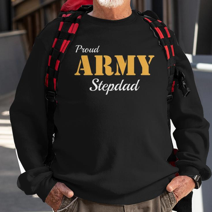 Proud Army Stepdad Fathers Day Sweatshirt Gifts for Old Men