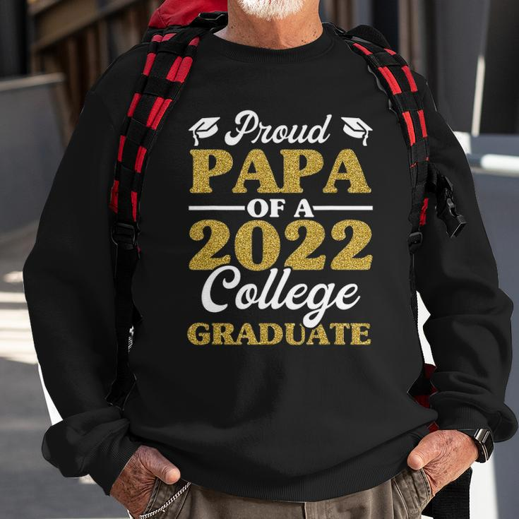 Proud Papa Of 2022 College Graduate Grandpa Graduation Sweatshirt Gifts for Old Men