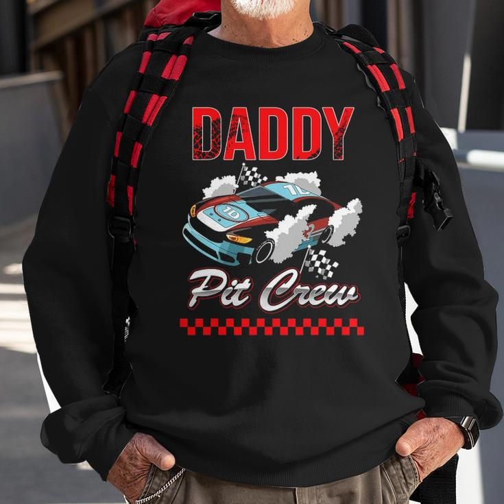 Race Car Birthday Party Racing Family Daddy Pit Crew Funny Sweatshirt Gifts for Old Men