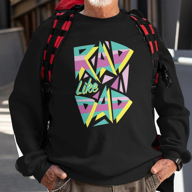 Rad Like Dad 80S Retro Graphic Sweatshirt Gifts for Old Men