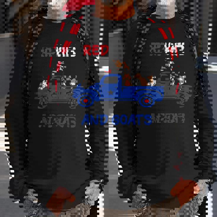 Red White And Goats 4Th Of July 2022 Sweatshirt Gifts for Old Men Red White And Goats 4Th Of July 2022 Sweatshirt Gifts for Old Men
