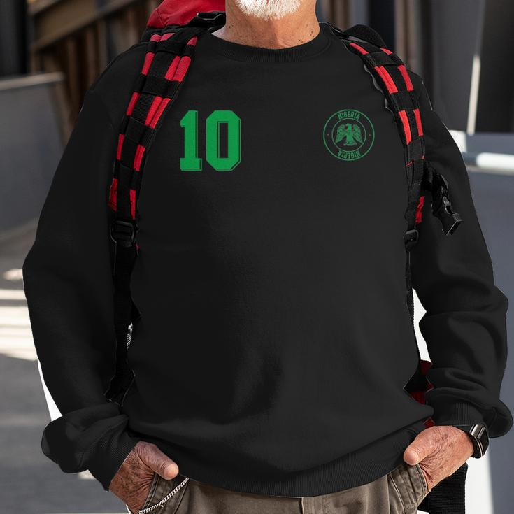 Retro Nigeria Football Jersey Nigerian Soccer Away Sweatshirt Gifts for Old Men