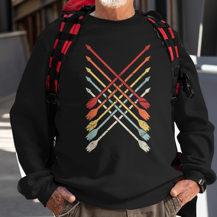 Retro Vintage Bow Hunting Archery Sweatshirt Gifts for Old Men