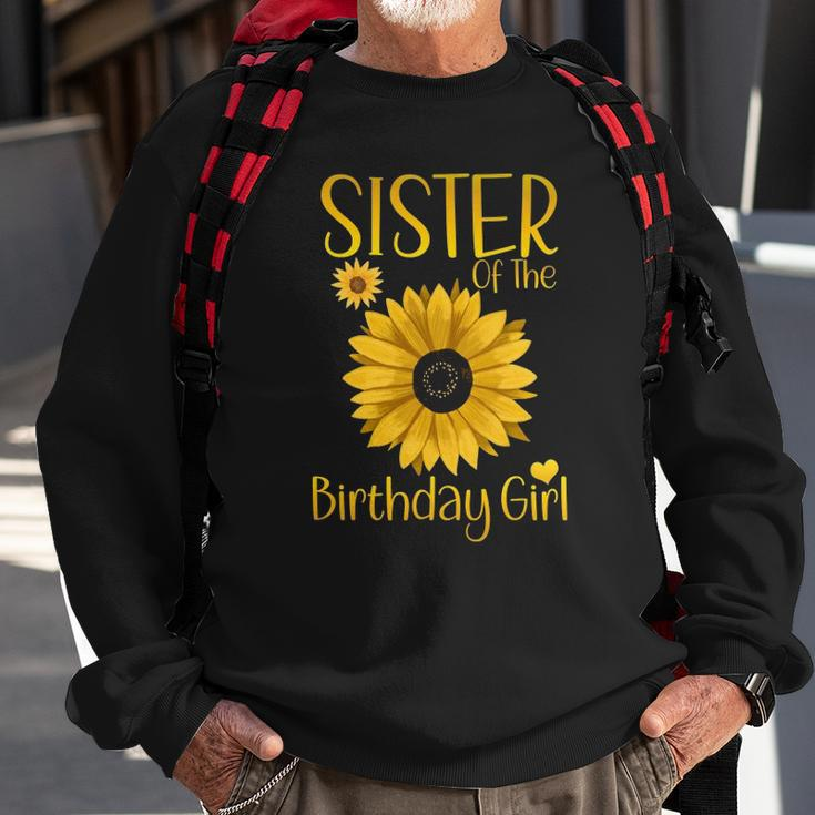 Sister Of The Birthday Girl Sunflower Family Matching Party Sweatshirt Gifts for Old Men