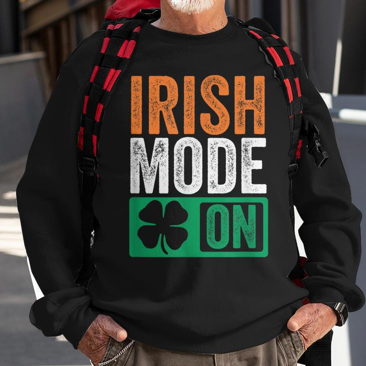 St Patricks Day Beer Drinking Ireland - Irish Mode On Sweatshirt Gifts for Old Men
