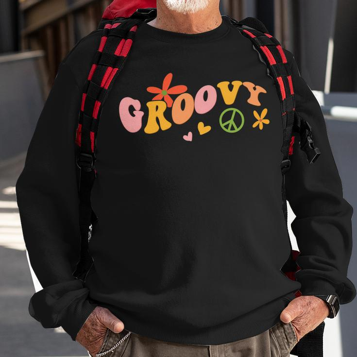 Stay Groovy Hippie V3 Sweatshirt Gifts for Old Men