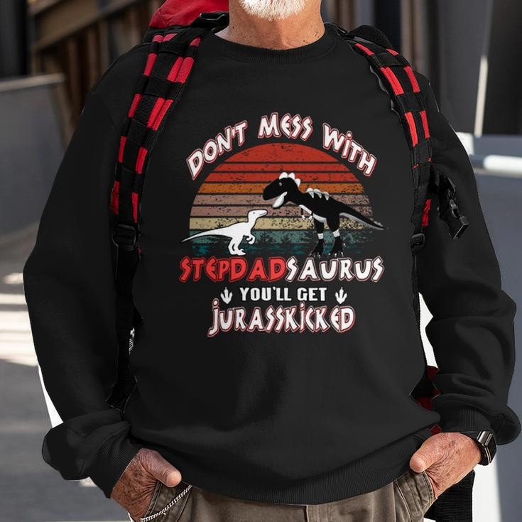 Stepdad Dinosaur Sweatshirt Gifts for Old Men