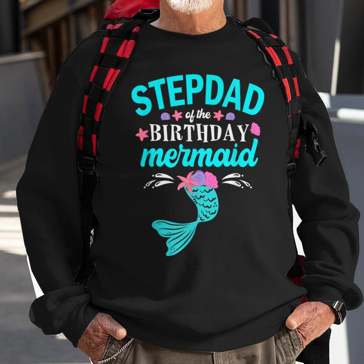 Stepdad Of The Birthday Mermaid Family Matching Sweatshirt Gifts for Old Men