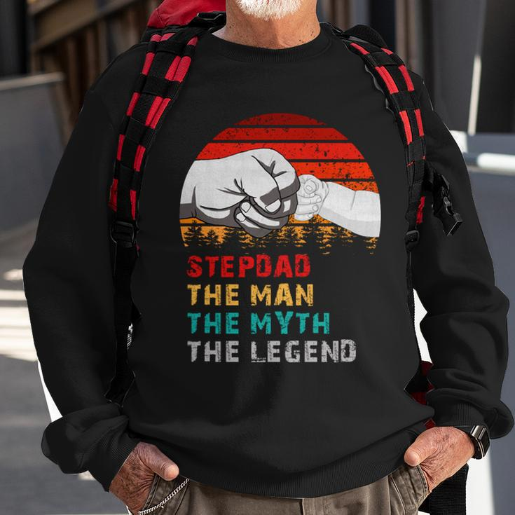 Stepdad The Man The Myth The Legend Sweatshirt Gifts for Old Men