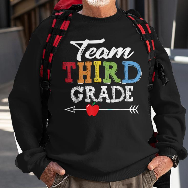 Team Third Grade Squad First Day Of School Teacher Kids Sweatshirt Gifts for Old Men