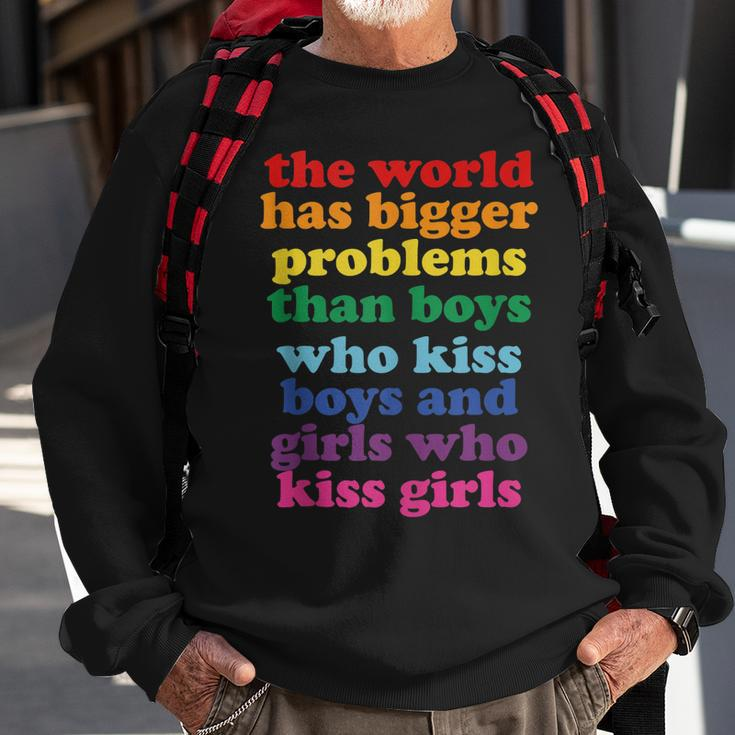The World Has Bigger Problems Lgbt Community Gay Pride Sweatshirt Gifts for Old Men