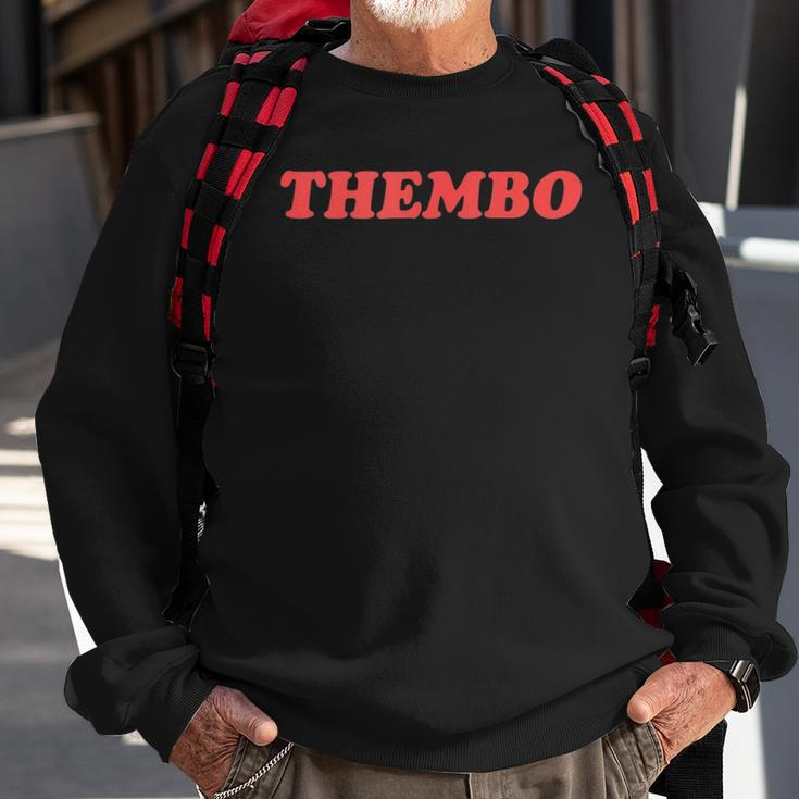 Thembo Them Bimbo Nonbinary Genderfluid Pronouns Pride Sweatshirt Gifts for Old Men