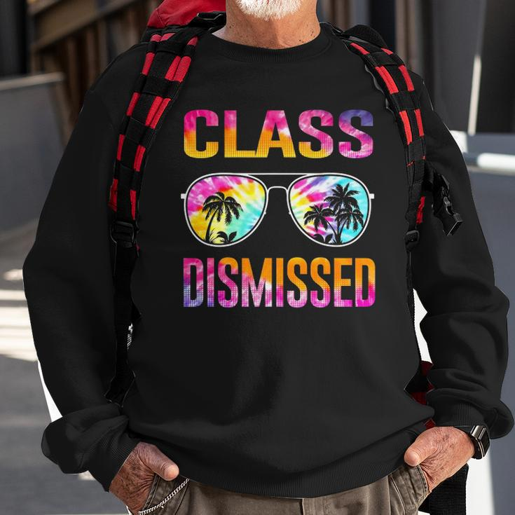 Tie Dye Class Dismissed Last Day Of School Teacher Sweatshirt Gifts for Old Men