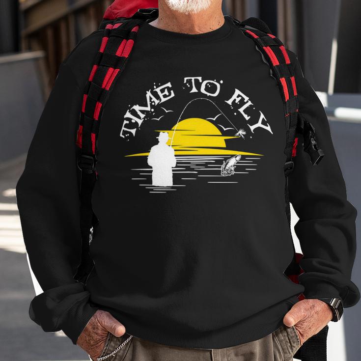 Time To Fly Fish 49 Trending Shirt Sweatshirt Gifts for Old Men