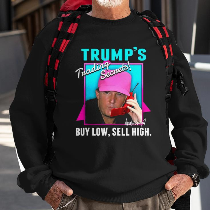 Trump’S Trading Secrets Buy Low Sell High Funny Trump Sweatshirt Gifts for Old Men