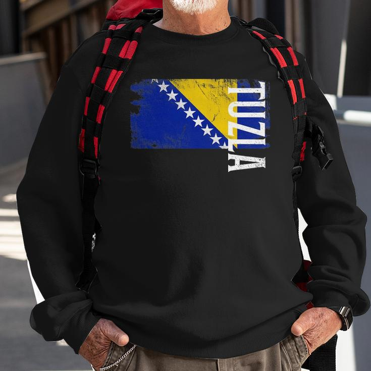 Tuzla Bosnia Flag For Bosnian Men Women Kids Sweatshirt Gifts for Old Men