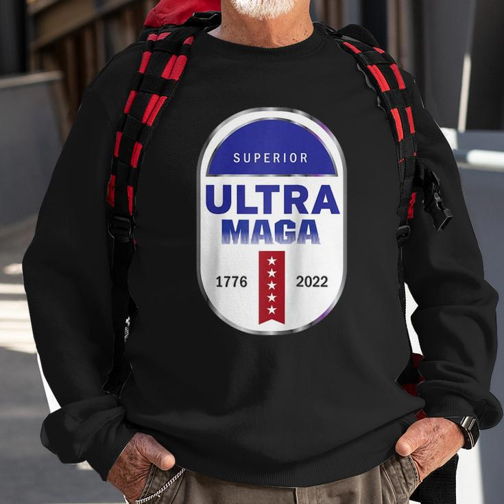 Ultra Maga 4Th Of July Raglan Baseball Tee Sweatshirt Gifts for Old Men
