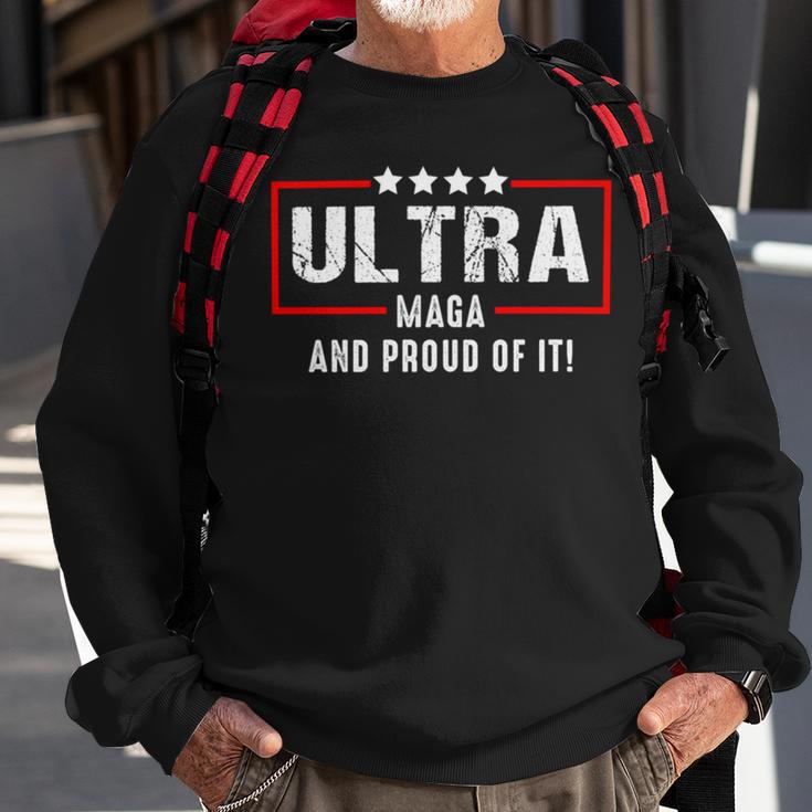 Ultra Maga And Proud Of It V27 Sweatshirt Gifts for Old Men