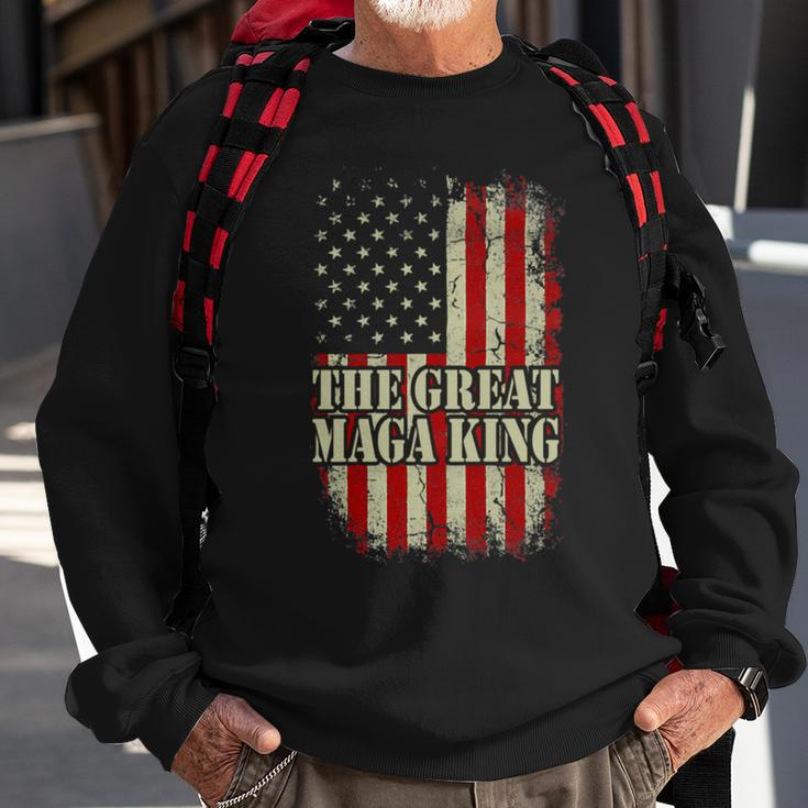 Ultra Maga Eagle 2022 The Return Of The Great Maga King Ultra Maga Tee American Flag Ultra Meg Sweatshirt Gifts for Old Men