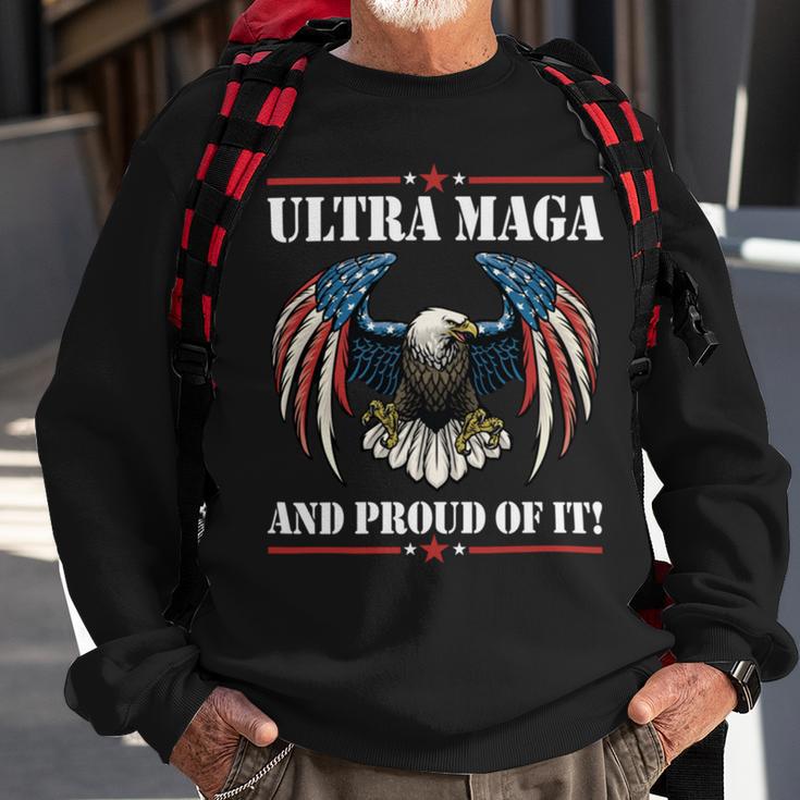 Ultra Maga Eagle Vintage Sweatshirt Gifts for Old Men