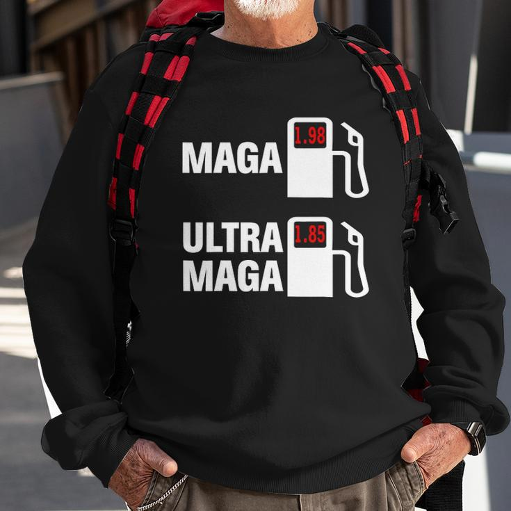 Ultra Maga Maga King Anti Biden Gas Prices Republicans Sweatshirt Gifts for Old Men