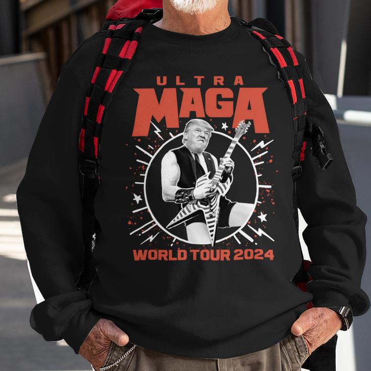 Ultra Maga Trump 2024 Tshirt Heavy Metal World Tour Sweatshirt Gifts for Old Men