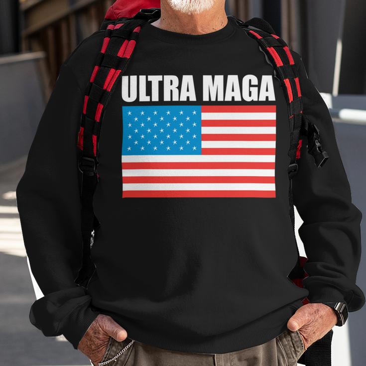 Ultra Maga Us Flag Sweatshirt Gifts for Old Men