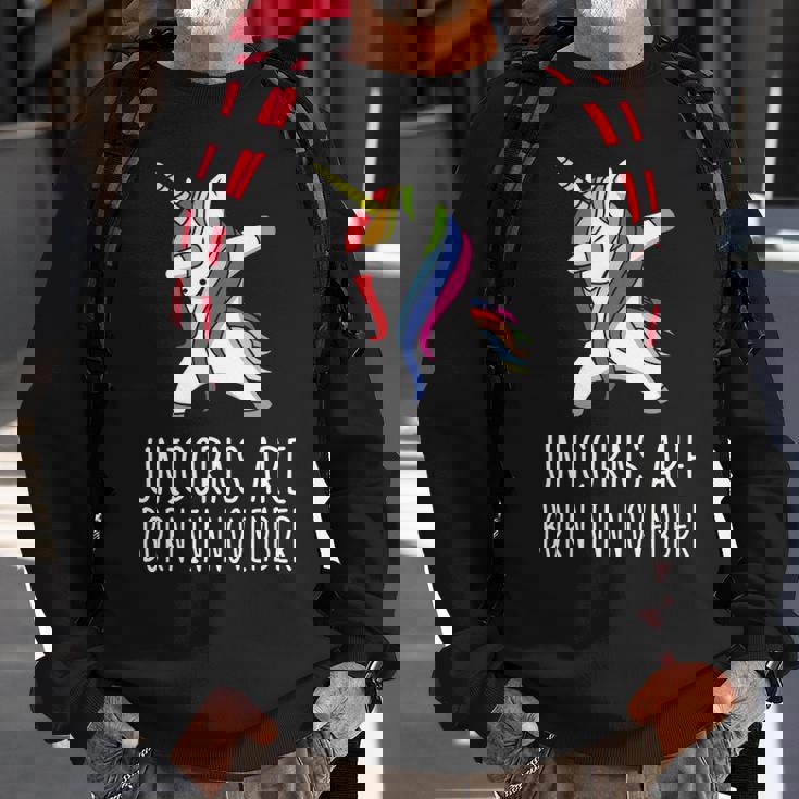 Unicorns Are Born In November Sweatshirt Gifts for Old Men