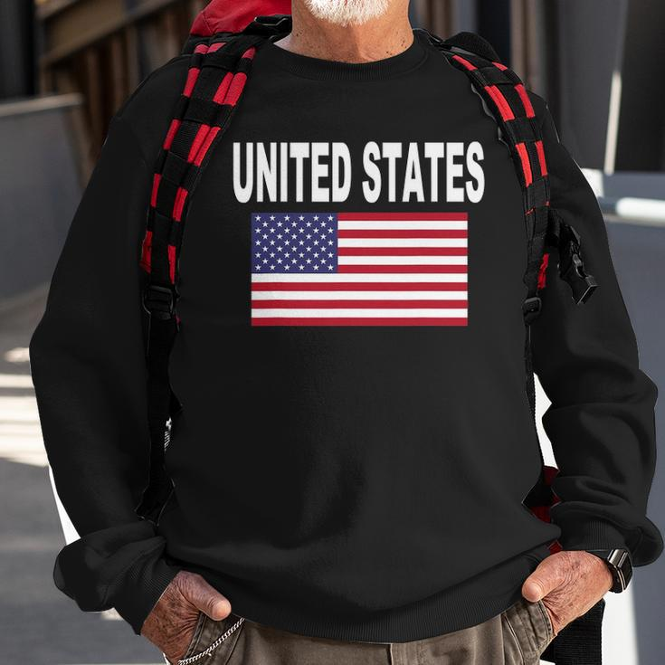 United States Flag Cool Usa American Flags Top Tee Sweatshirt Gifts for Old Men