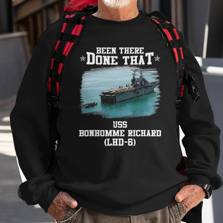 Uss Bonhomme Richard Lhd-6 Veterans Day Fathers Day Sweatshirt Gifts for Old Men
