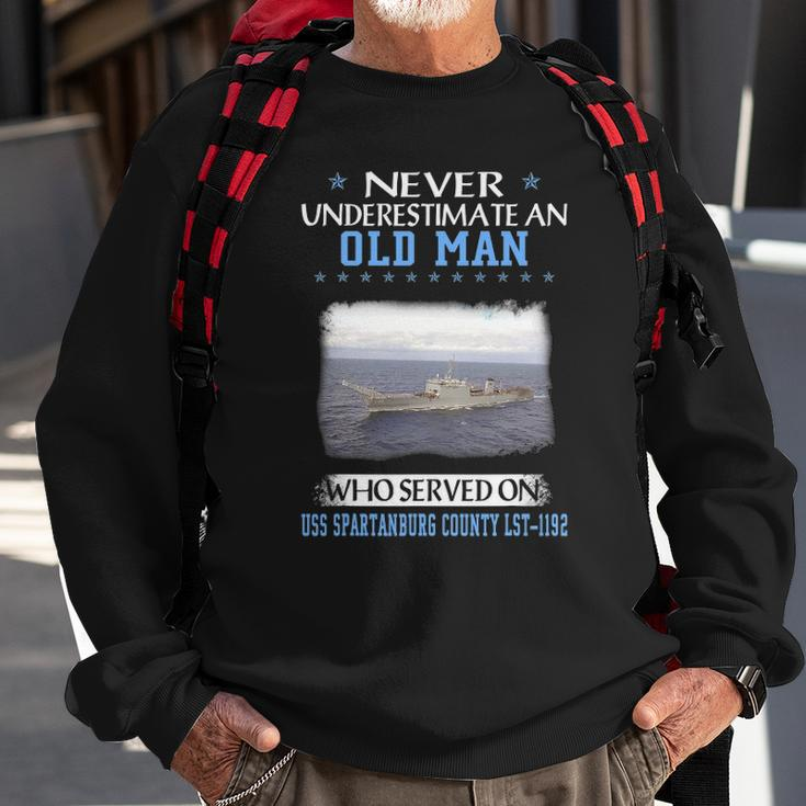 Uss Spartanburg County Lst-1192 Veterans Day Father Day Gift Sweatshirt Gifts for Old Men