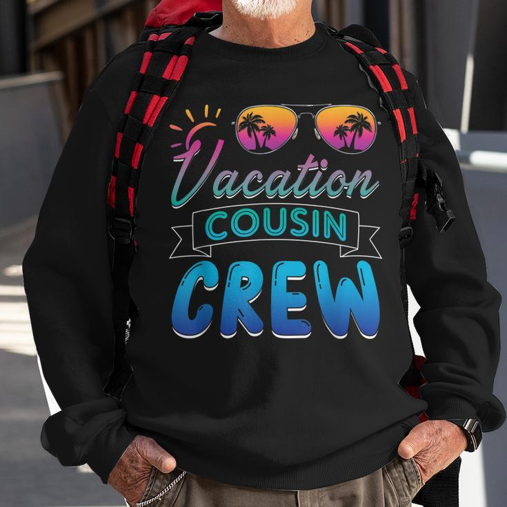 Vacation Cousin Crew Beach Cruise Sunglasses Family Vacation Sweatshirt Gifts for Old Men