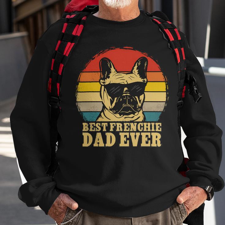 Vintage Best Frenchie Dad Ever Fathers Day 90 Shirt Sweatshirt Gifts for Old Men