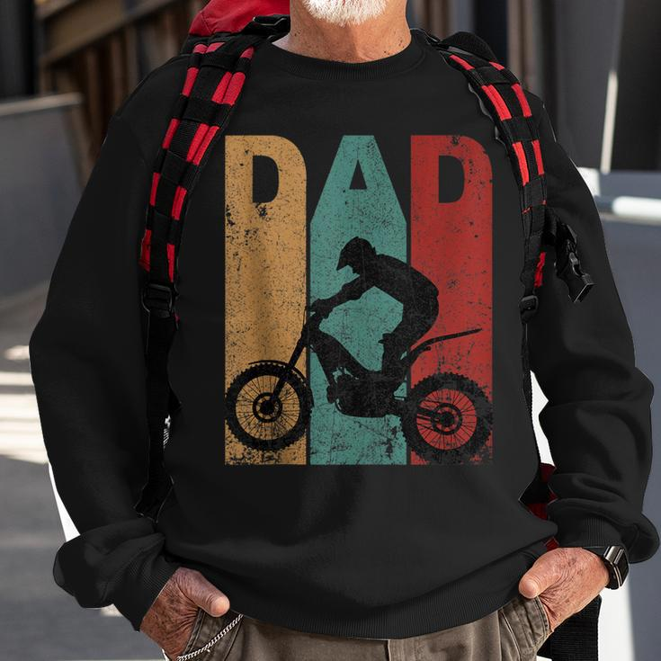 Vintage Motocross Dad Dirt Bike Fathers Day 4Th Of July Sweatshirt Gifts for Old Men