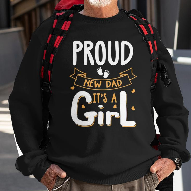 Vintage Proud New Dad Its A Girl Father Daughter Baby Girl Sweatshirt Gifts for Old Men