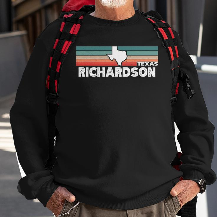 Vintage Retro Richardson Tx Tourist Native Texas State Sweatshirt Gifts for Old Men