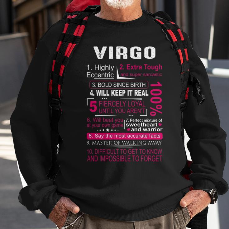 Virgo Zodiac Birthday Sweatshirt Gifts for Old Men