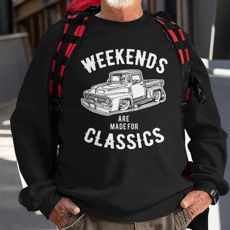 Weekend Classics Vintage Truck Sweatshirt Gifts for Old Men