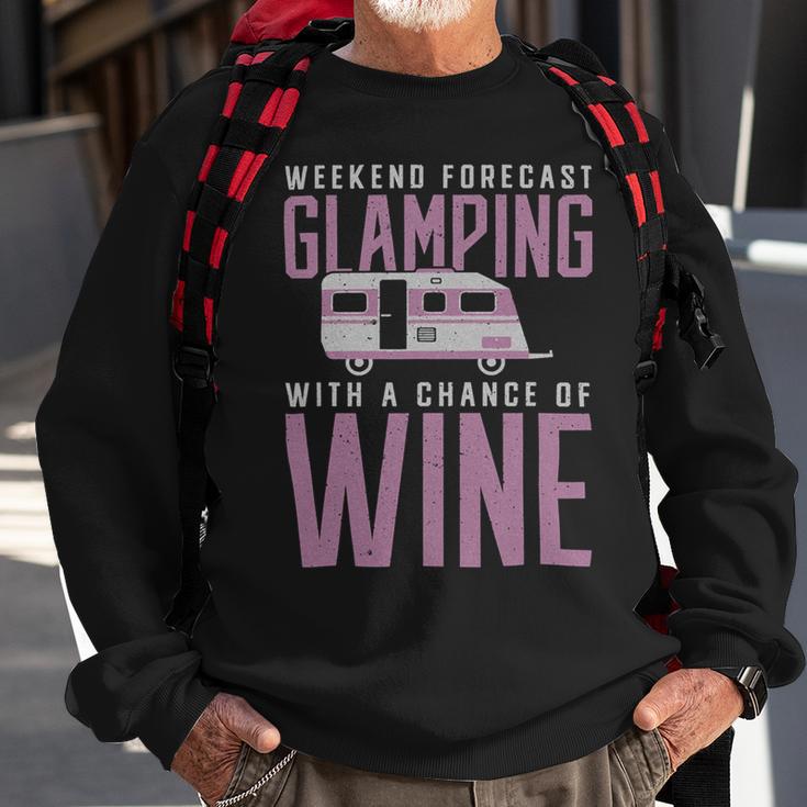 Weekend Forecast Camping With A Chance 18 Shirt Sweatshirt Gifts for Old Men