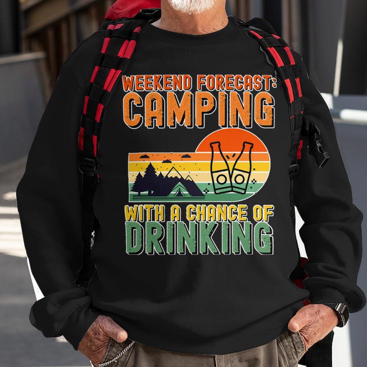 Weekend Forecast Camping With A Chance 19 Shirt Sweatshirt Gifts for Old Men