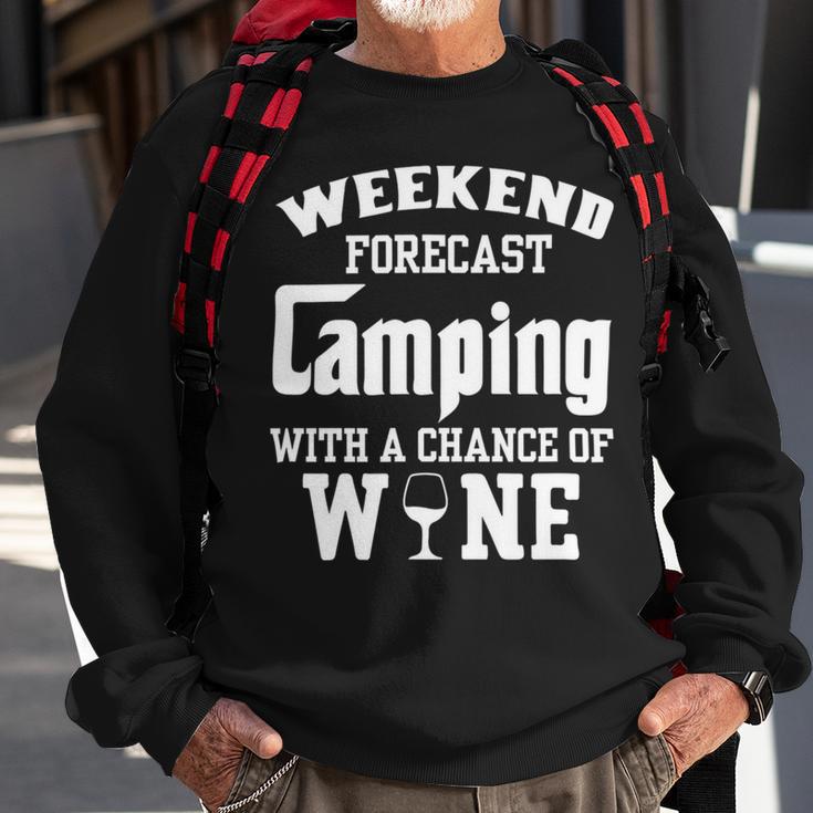 Weekend Forecast Camping With Wine 12 Shirt Sweatshirt Gifts for Old Men