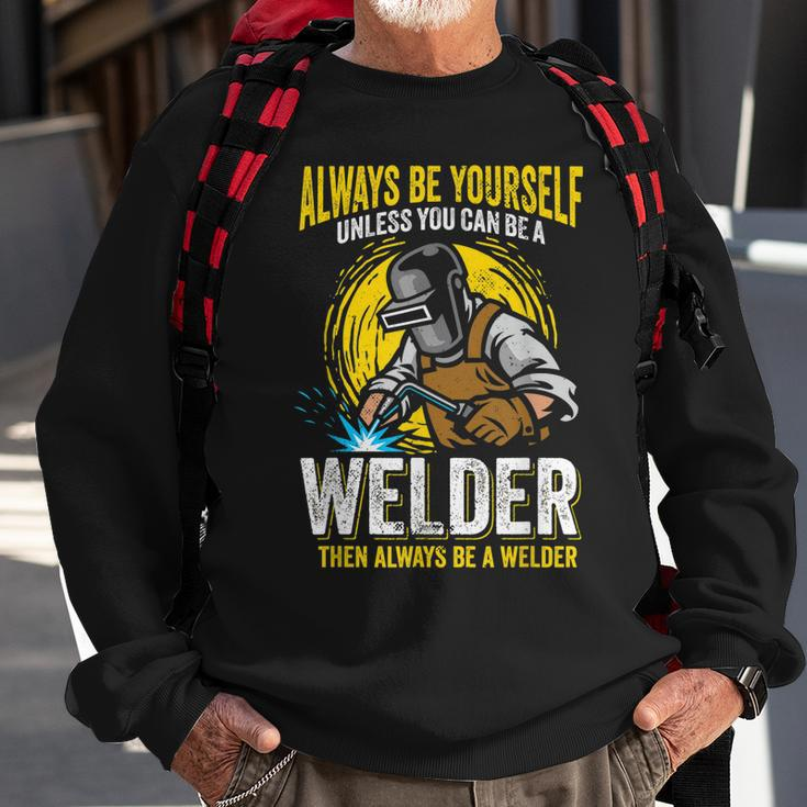 Welder Clothes For Men Funny Welding V2 Sweatshirt Gifts for Old Men