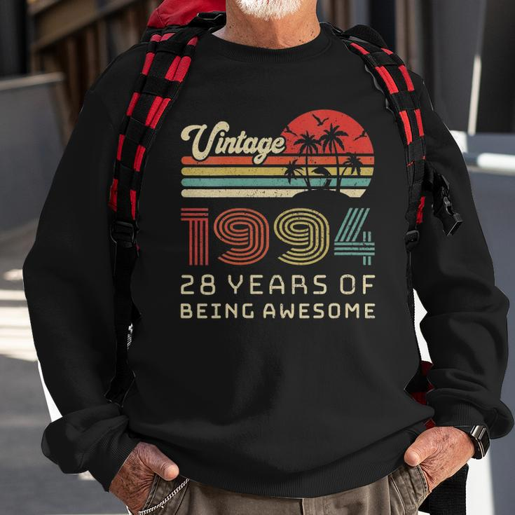 Womens 28 Years Old Birthday Vintage 1994 28Th Birthday Sweatshirt Gifts for Old Men