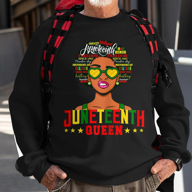 Womens Juneteenth Women Natural Afro Queen Sweatshirt Gifts for Old Men