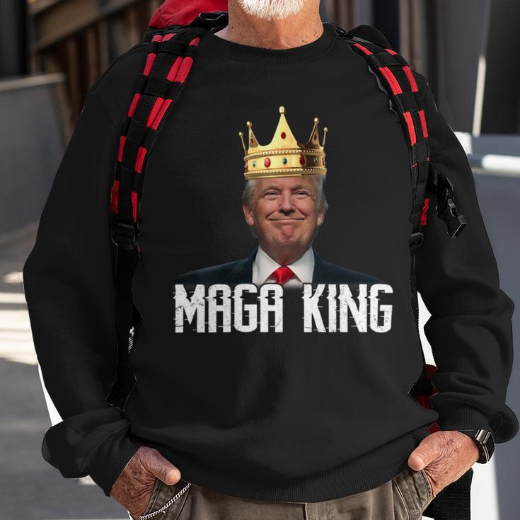 Womens Maga King Shirt The Great Maga King Trump Ultra Maga Sweatshirt Gifts for Old Men