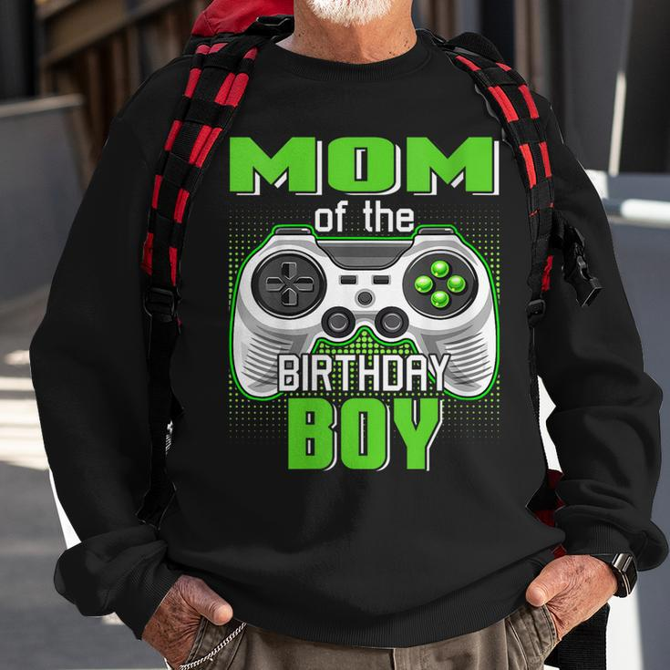 Womens Mom Of The Birthday Boy Video Game B-Day Top Gamer Party Sweatshirt Gifts for Old Men