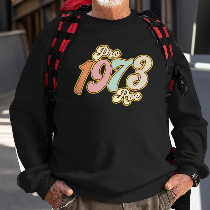 Womens Pro 1973 Roe Mind Your Own Uterus Retro Groovy Womens Sweatshirt Gifts for Old Men