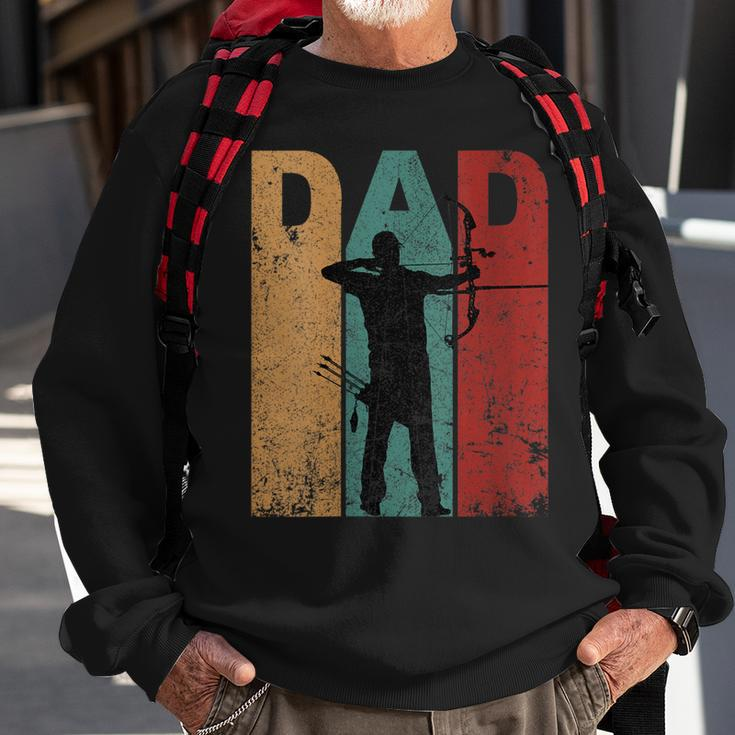 Womens Vintage Archery Dad Fathers Day Archer Daddy 4Th Of July Sweatshirt Gifts for Old Men