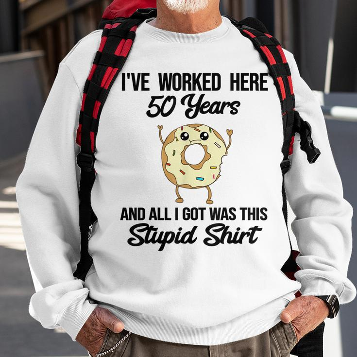 50 Year Co-Worker Fifty Years Of Service Work Anniversary Sweatshirt Gifts for Old Men