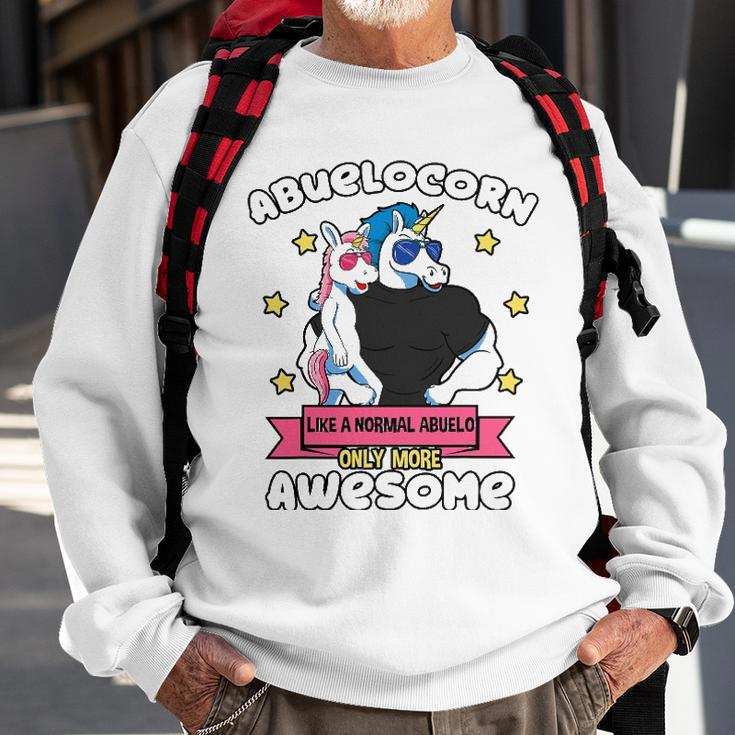 Abuelocorn 1 Kid Fathers Day Abuelo Unicorn Granddaughter Sweatshirt Gifts for Old Men